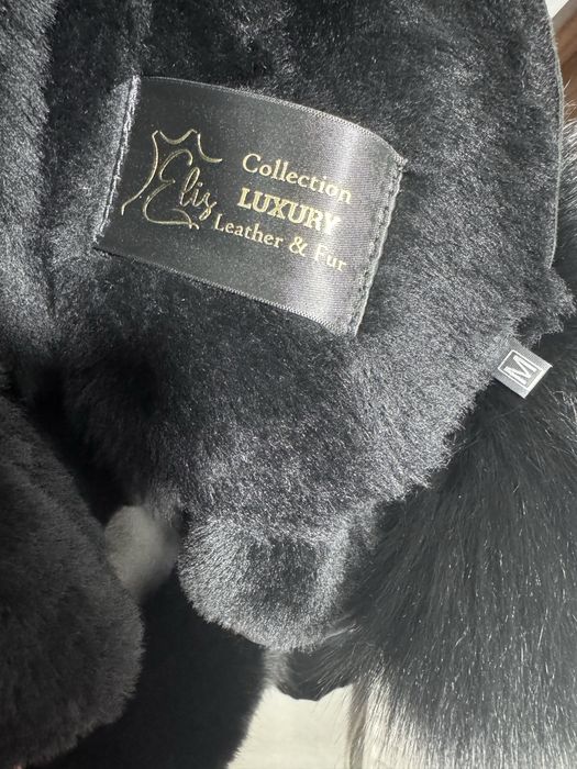 Geaca de piele si blana naturala