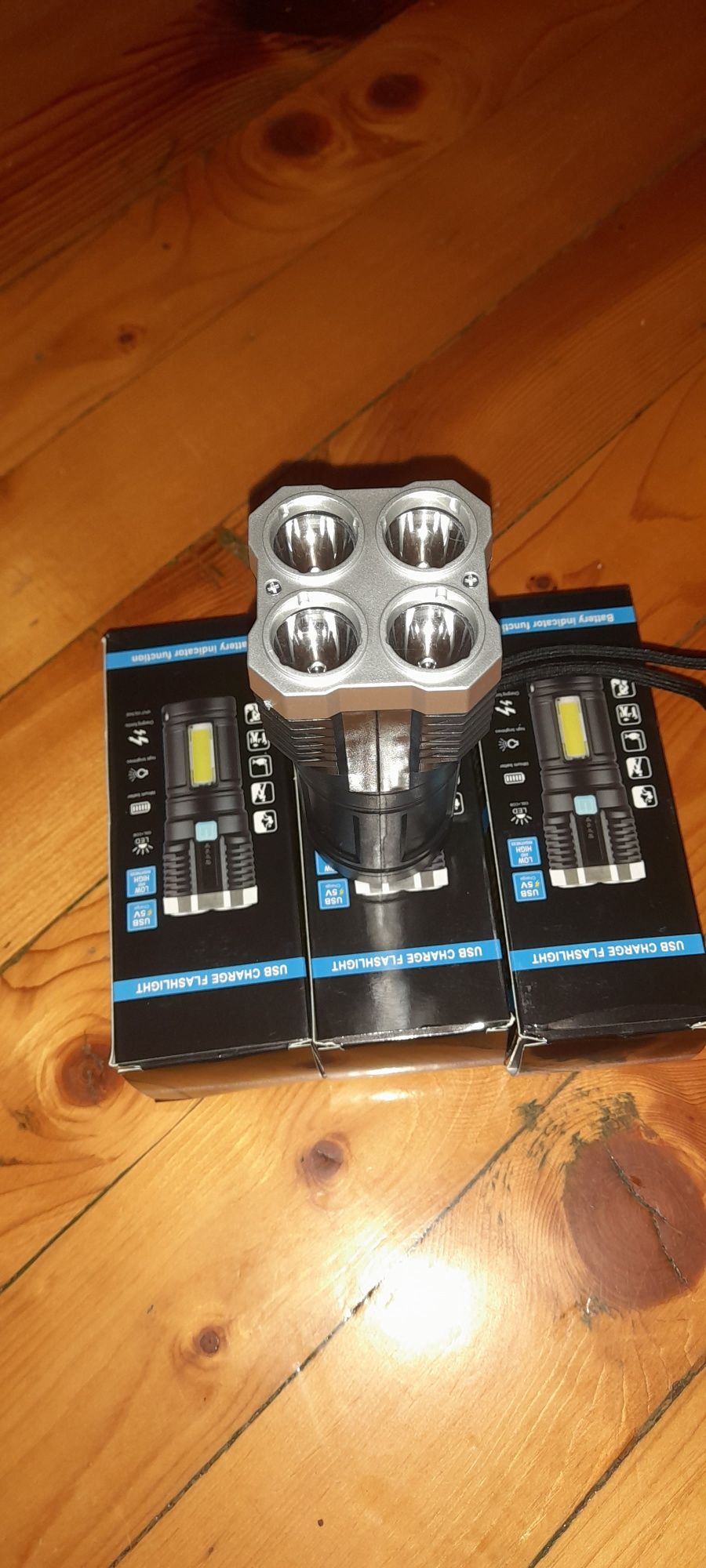USB акумулаторно LED фенерче Намаление