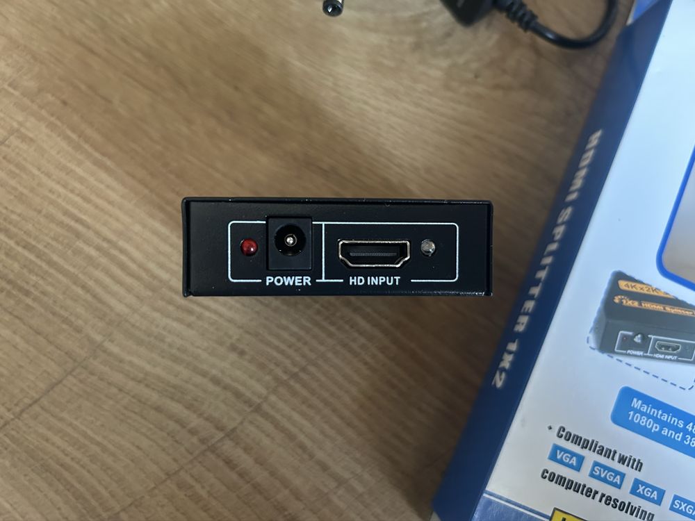 HDMI сплитер с Усилвател, поддържа Full HD 1080P 3D, 1 вход - 2 изхода