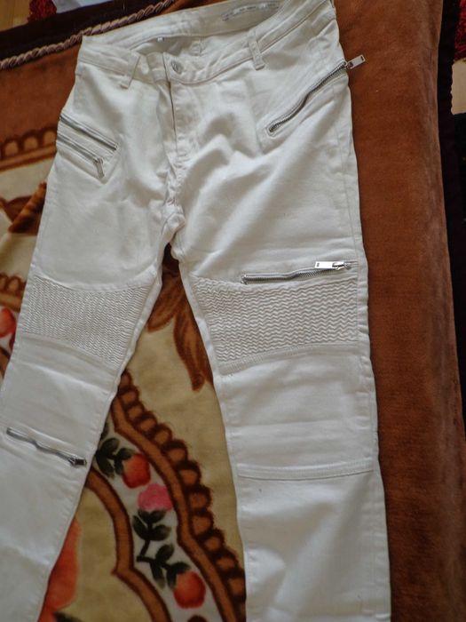 blugi albi zara dame M