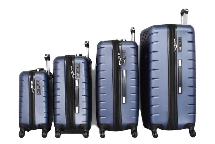 Куфар ABS -4 броя в комплект -Опция - Син/Кафяв/Черен/Бордо