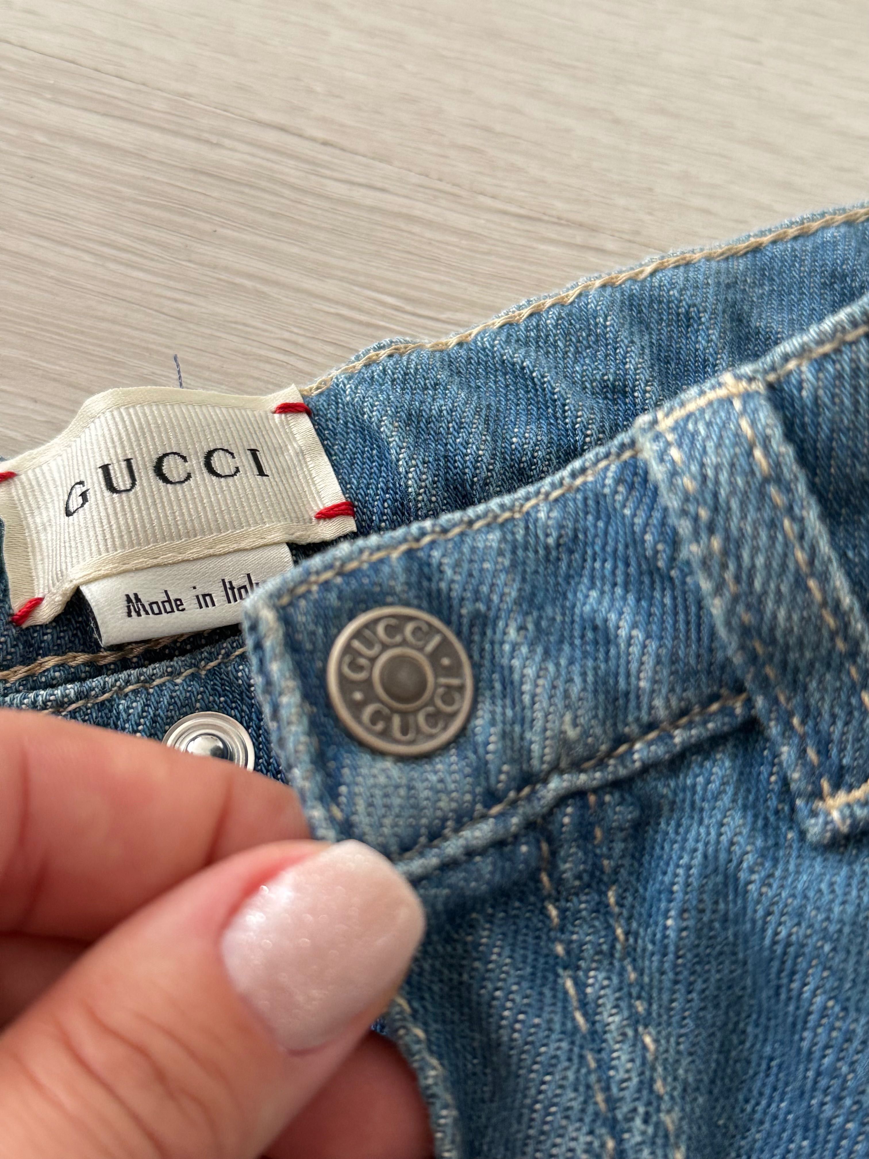Детски дънки gucci 18/24 м