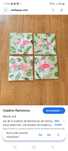 Set de 4 tablouri canvas cu flamingo