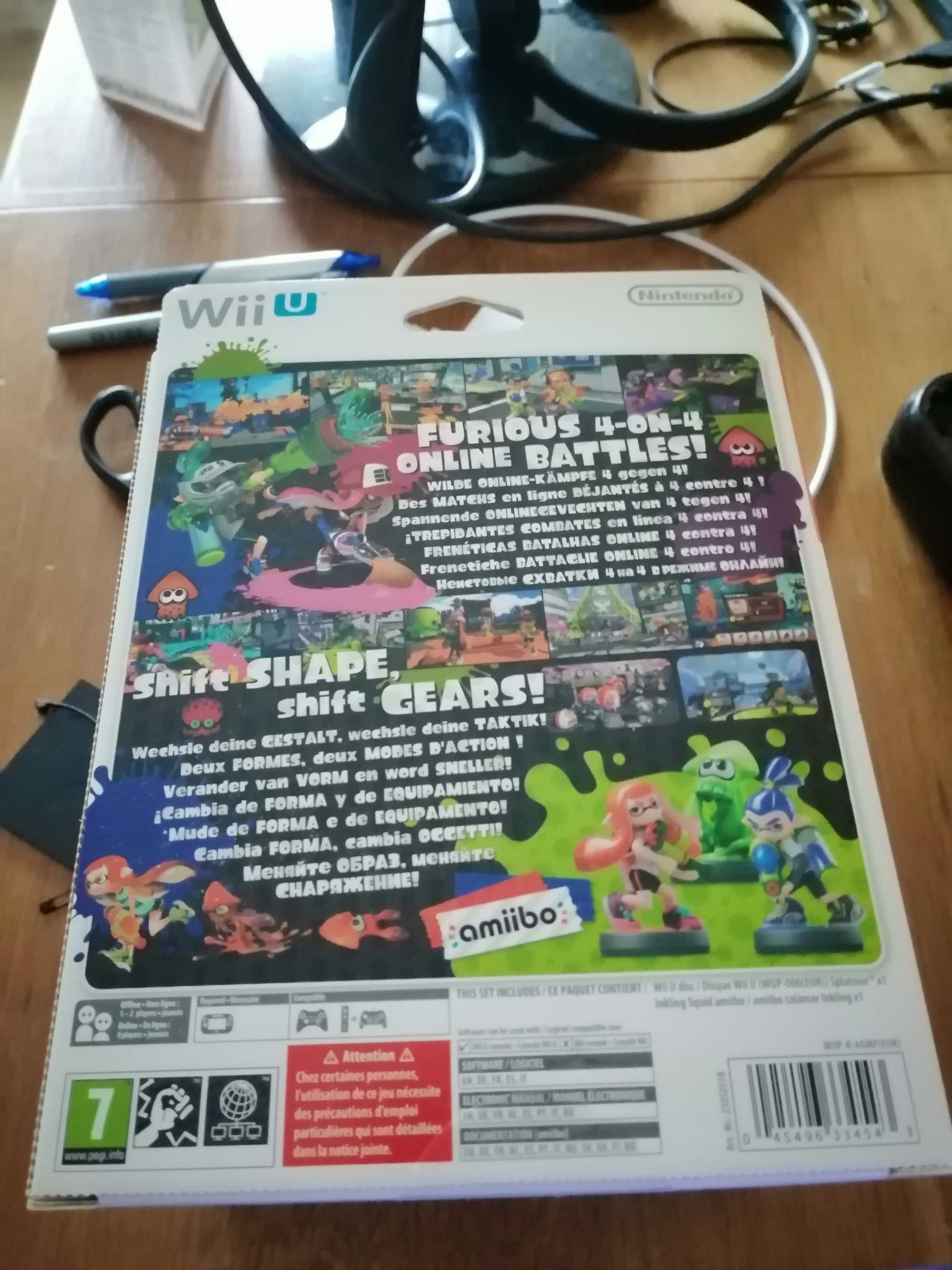 Nintendo WiiU / Wii U: SPLATOON la cutie + amiibo