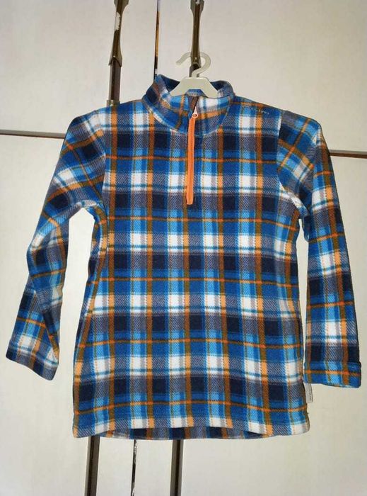 Детски пуловер полар Quechua за зимни спортове, 4-5г., нов, с подарък