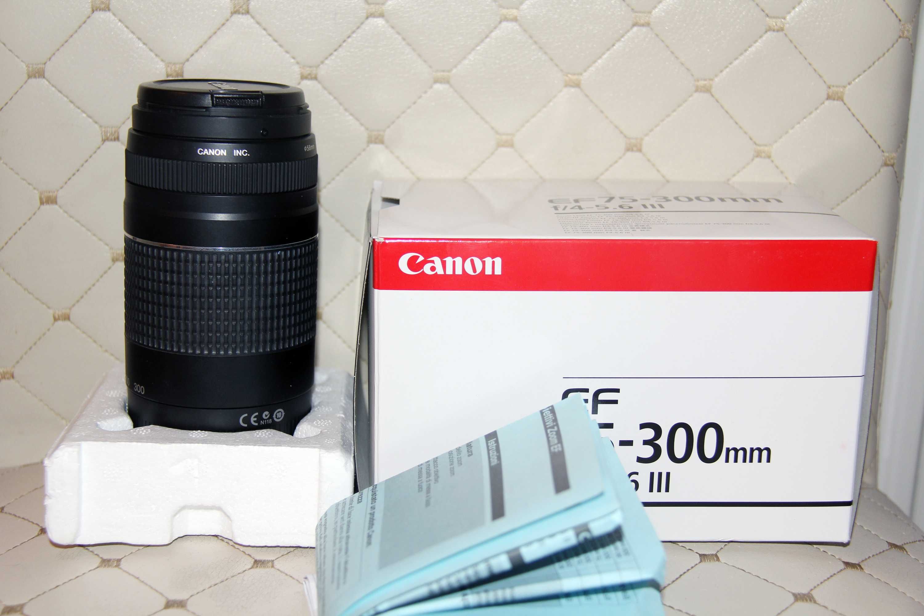 Объектив Canon EF 75-300mm iii. Телевик. Зумовый.