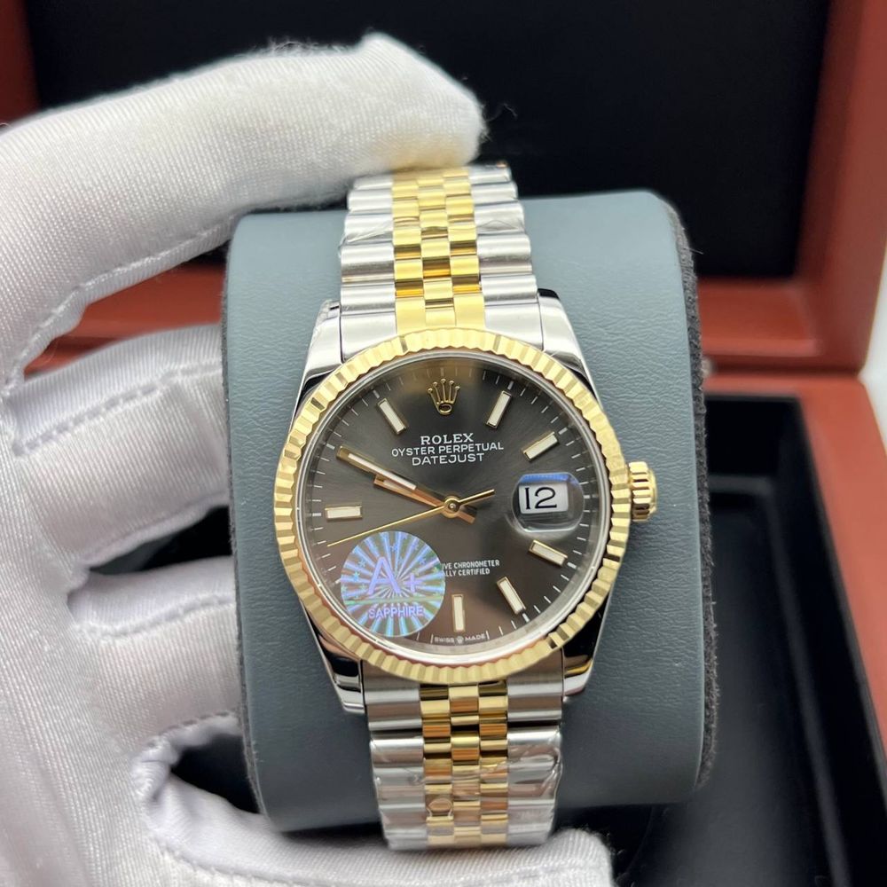 Rolex Datejust Gray Dial 36 mm Lady