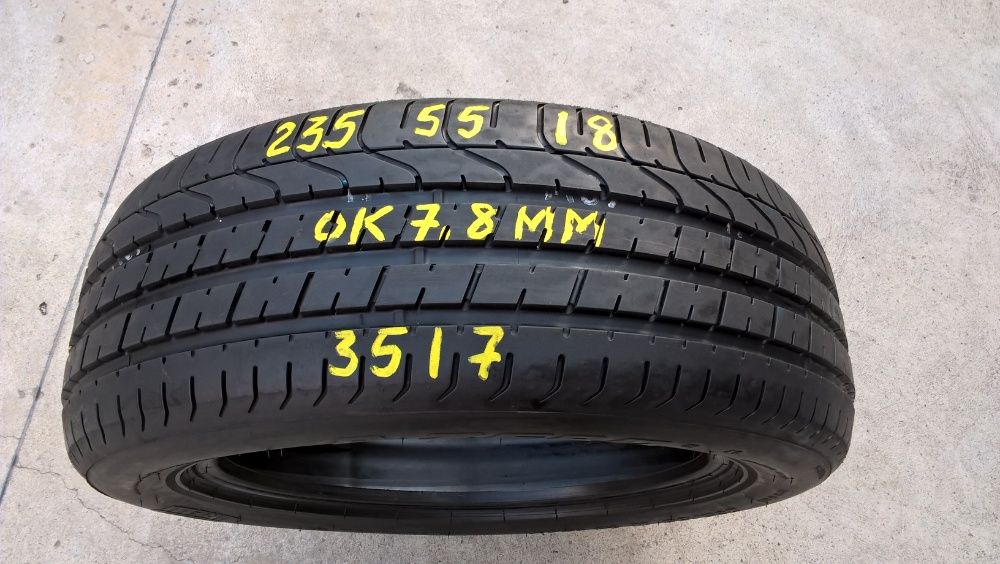 O anvelopa de vara 235 55 18 pirelli p zero profil 7,8 mm