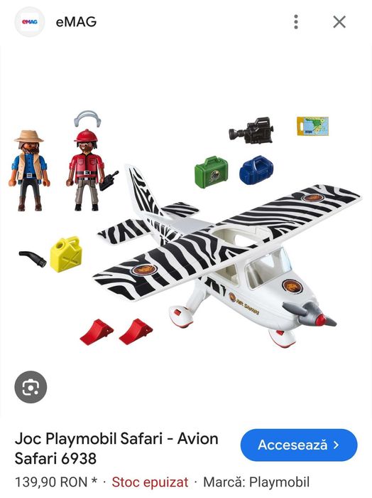 Avion Safari Playmobil 6938