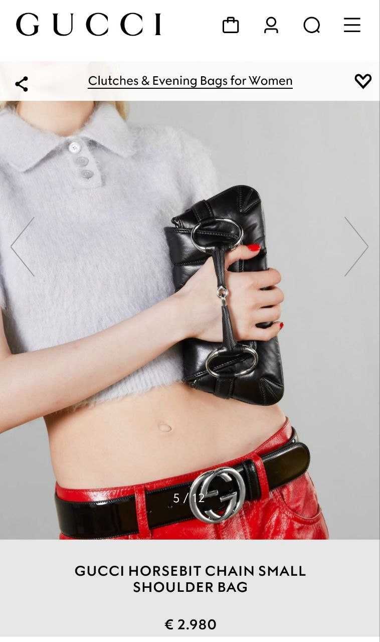 Дамска Чанта GUCCI HORSEBIT Chain Small SHOULDER BAG 100% Leather