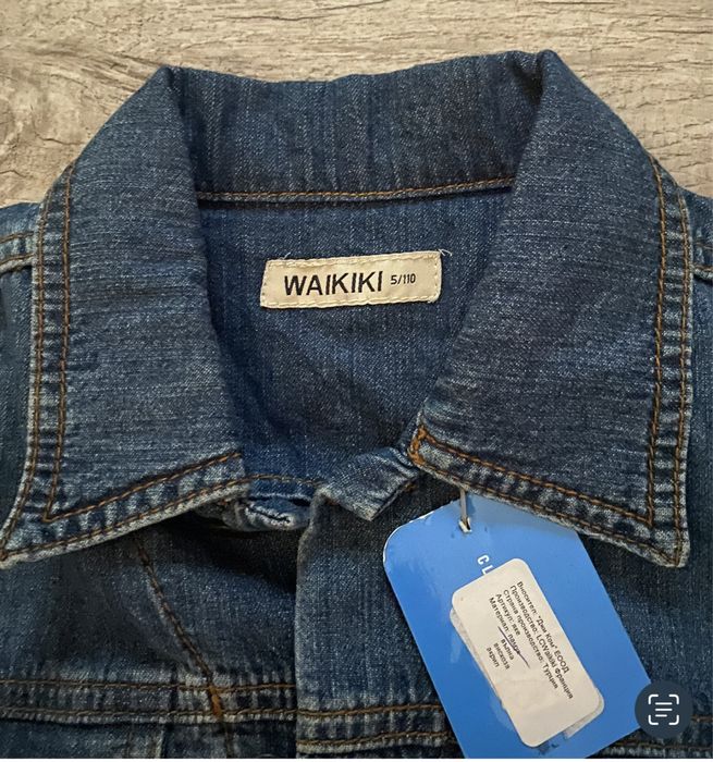 Ново дънково яке с етикет р-р 110