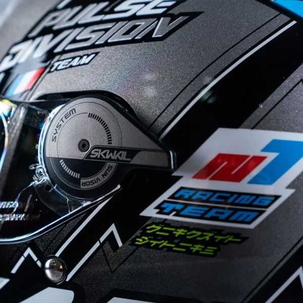 Мото Каска SHARK SKWAL 2.2 NOXXYS,XS 53-54,вградени очила NEW