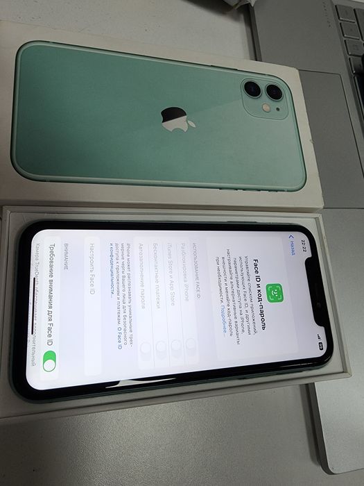 Iphone 11 Green LL/A 128GB Tinuu Karobka Dak bor bat 71%