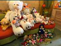 Мягкие,разные игрушки б/у,медведь новый 1м80см,35тыс,кукла,6500,цен,ут
