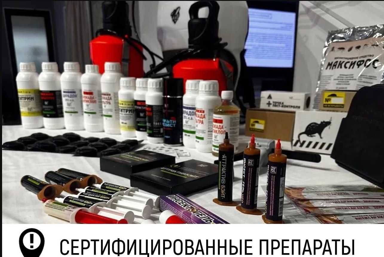 Dezinfeksiya klopa klapa tarakan Уничтожение тараканов, клопов и мышей
