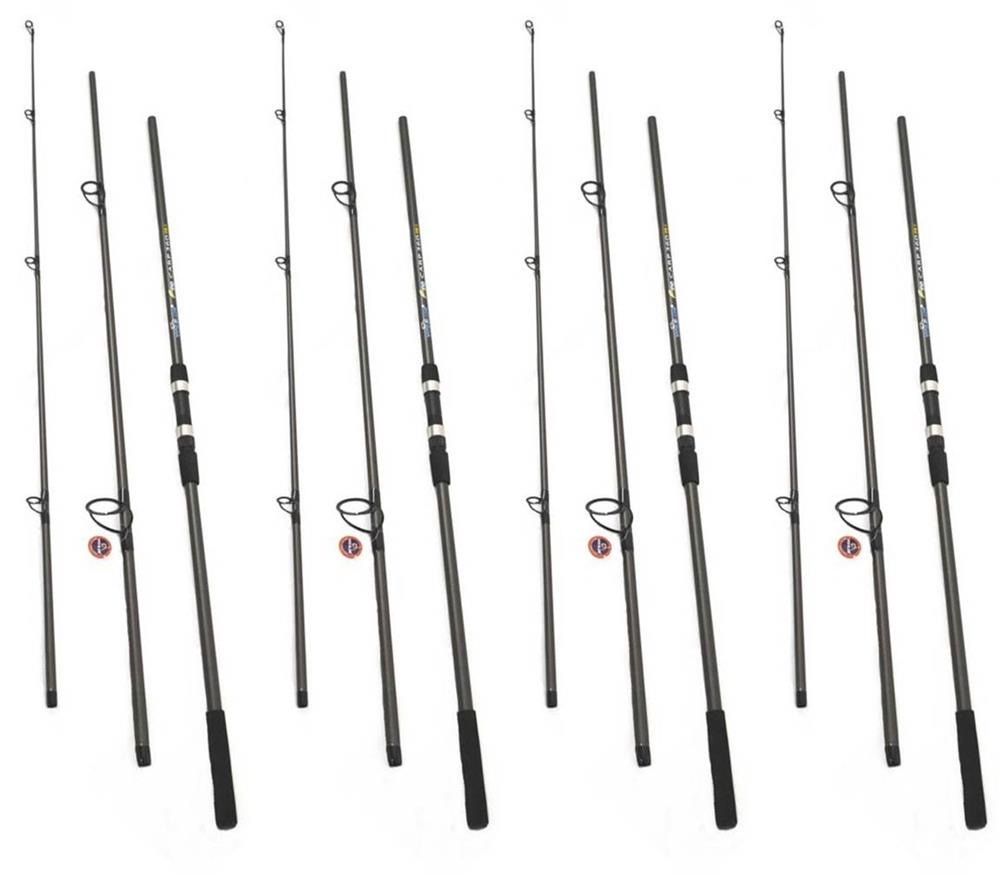 Set 4 Lansete crap, Wind Blade, Fino Carp, 3.90 m, 3.75 Lbs, din 3 buc