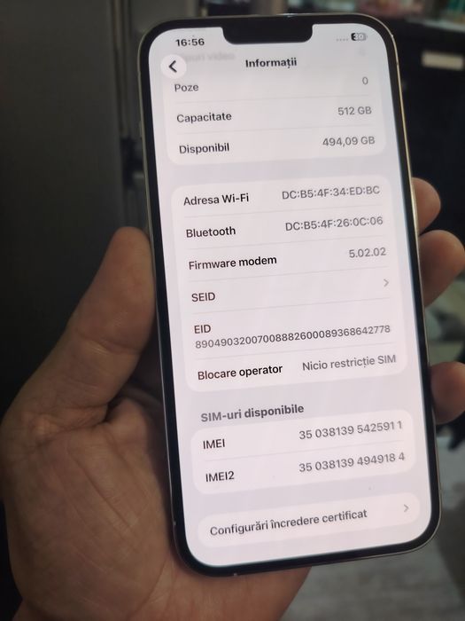 IPhone 13 Pro Max 512Gb Alb Display Impecabil