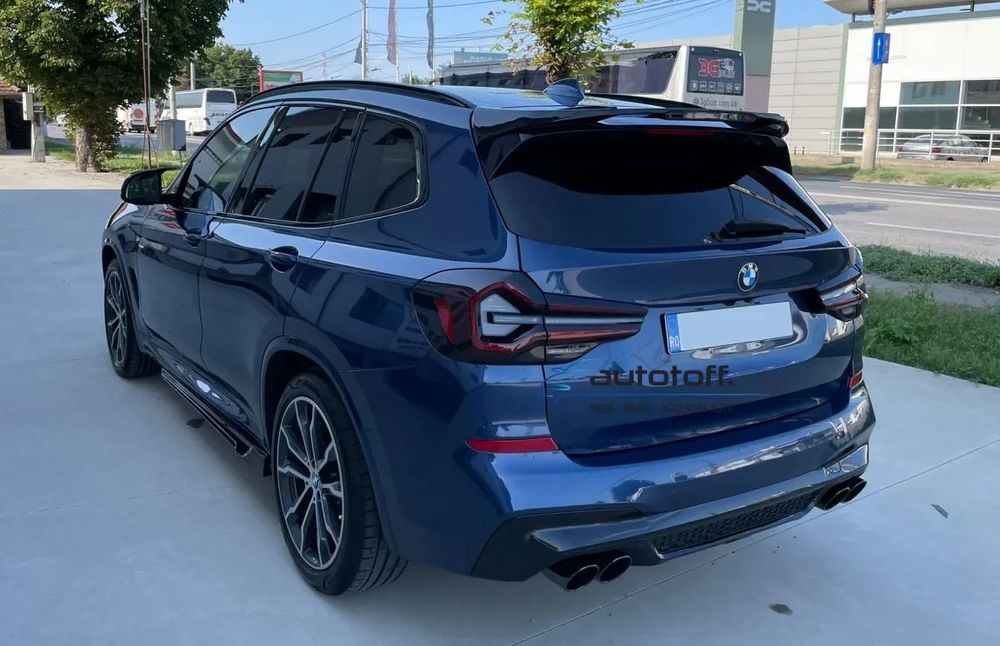 Difuzor bara spate BMW X3 G01 (2017+) Full Negru Lucios