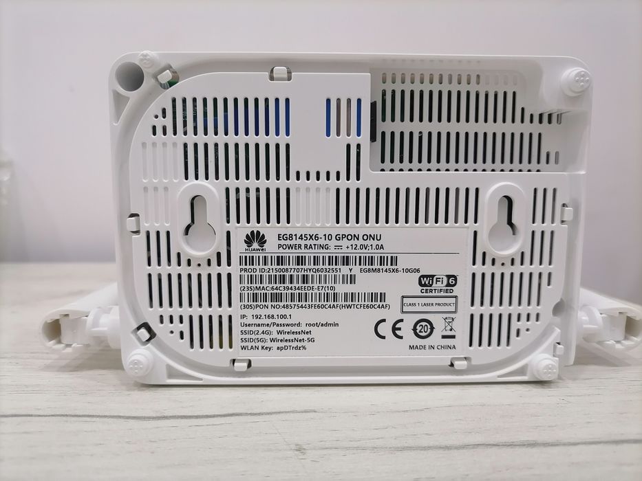 Wifi 6 Huawei EG8145X6-10 GPON ONU
