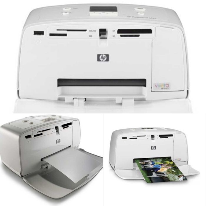 3xAccesorii - imprimanta hp photosmart a516 + adaptor 32v + hartie