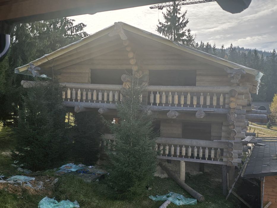 Vand cabana lemn rotund