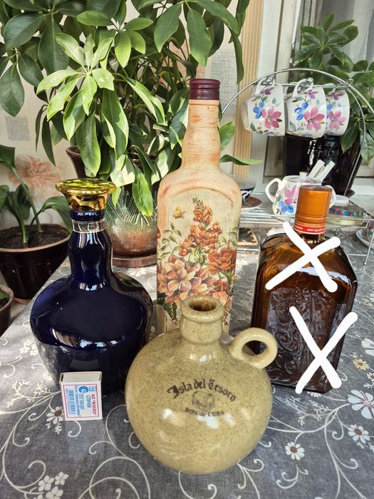 Бутылки для декора