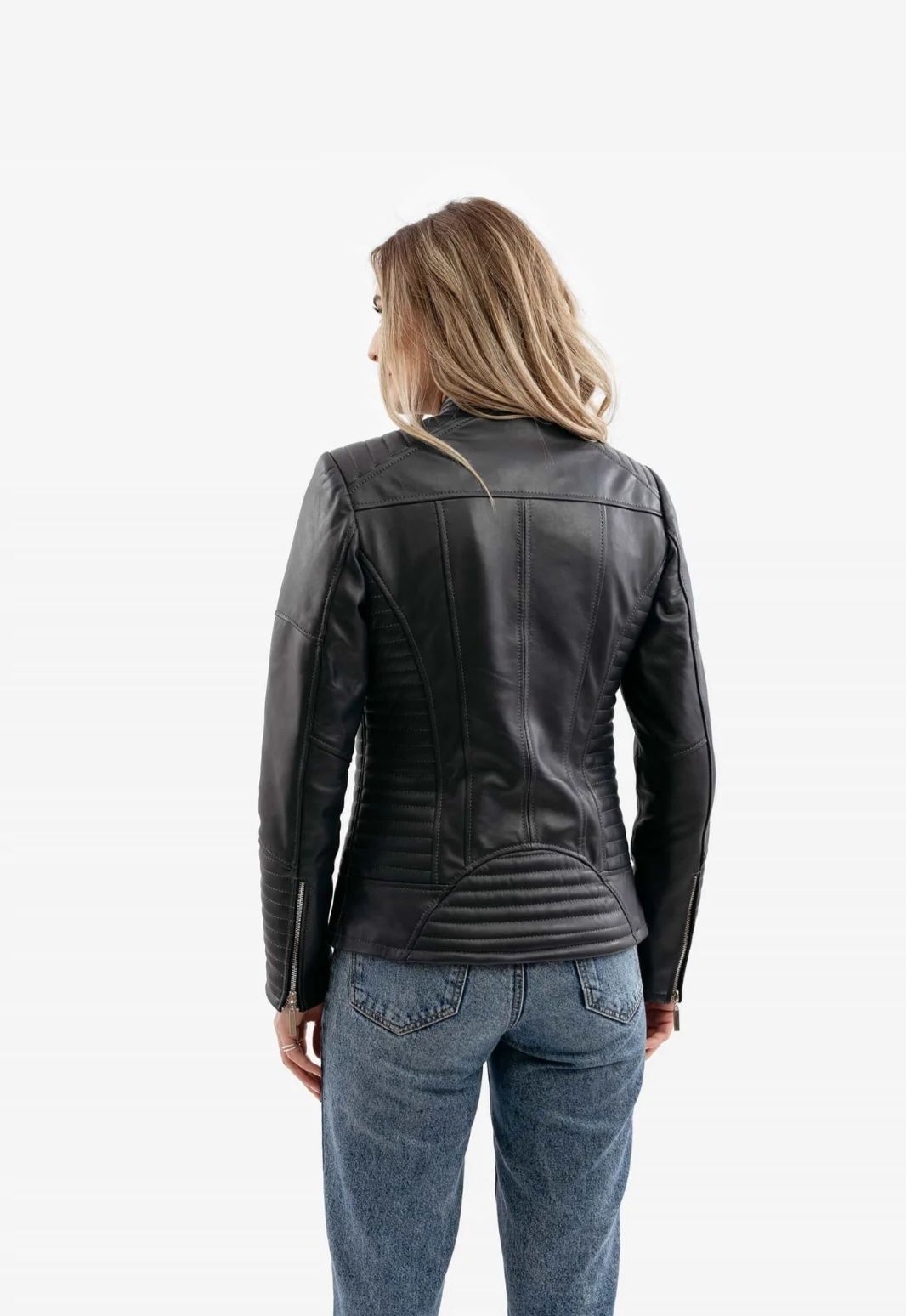 Geaca biker piele