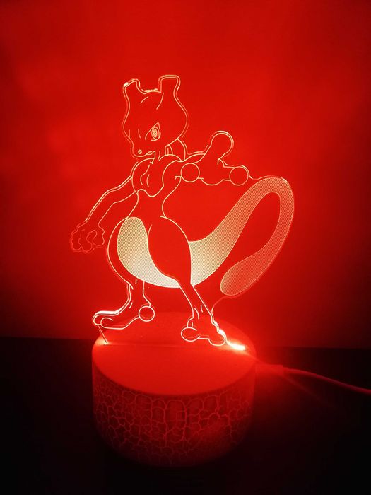 Lampi Neon cu iluminare RGB, Pokemon, Dragon Ball, Mew Two, Goku