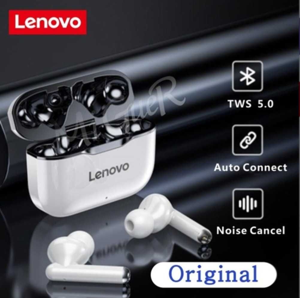 Наушник. Lenovo LP1  
Беспроводные наушники Bluetooth 5.0
