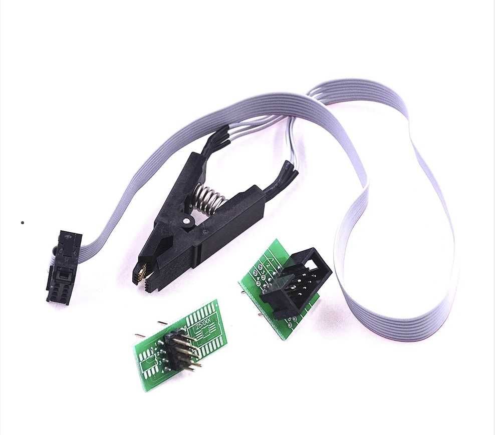 Eeprom Kit programator CH341A + adaptor cleste SOIC8 adaptor 1.8V