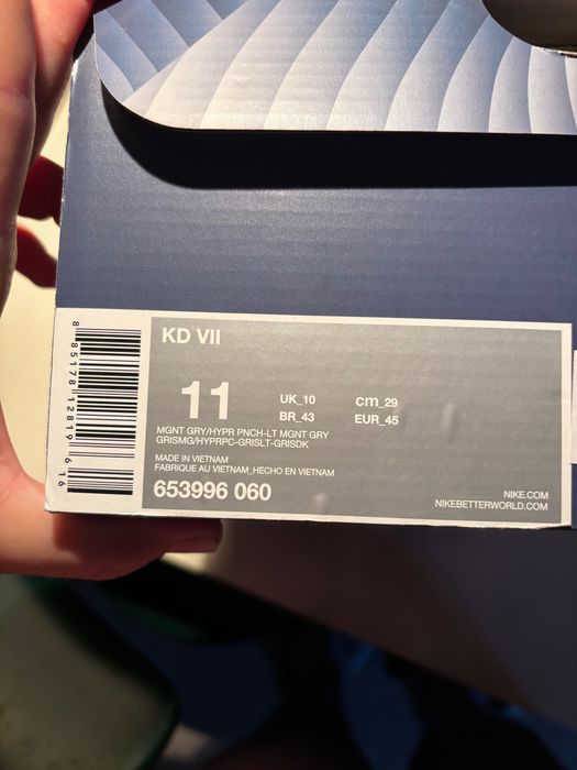 NIKE KD VII 7 GS Kevin Durant calm Befor Storm HYPER PUNCH