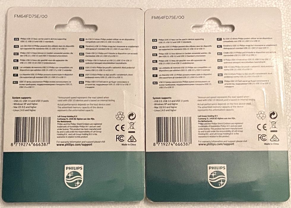Set 3 buc x 64gb Flash Drive Philips