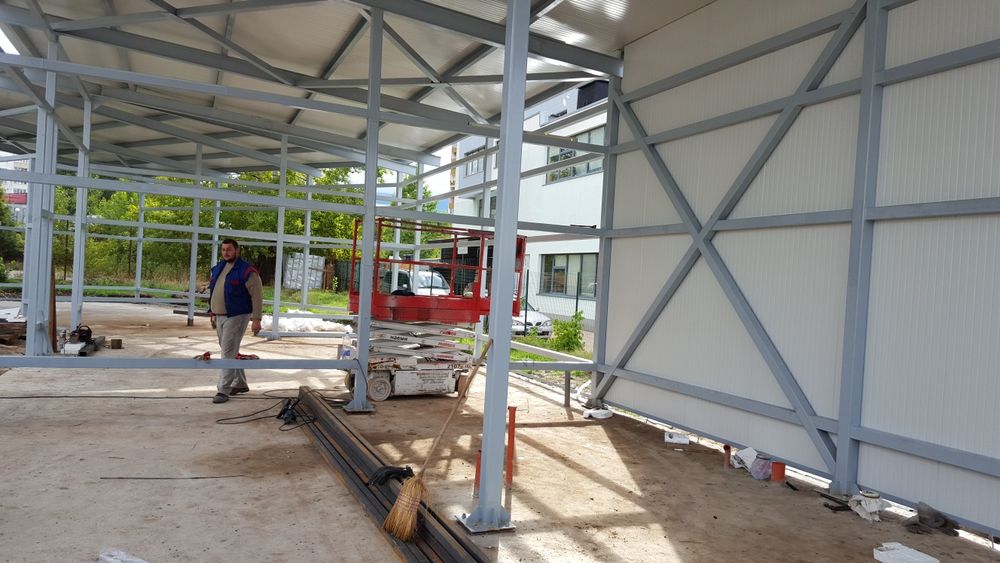 Метални халета , конструкции поваш проект .