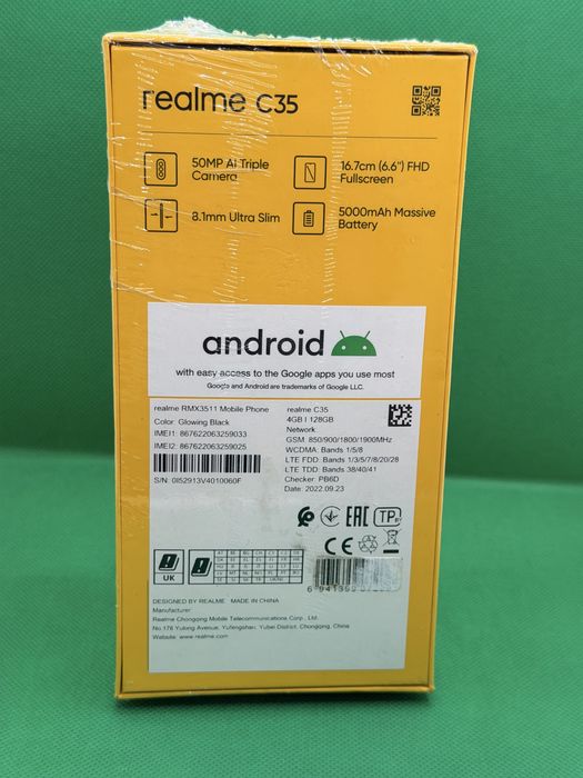 Realme C35 128/4 Negru