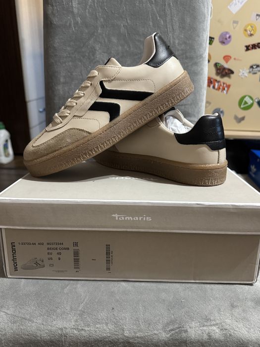 Tamaris Ledersneakers Beige Eur40 unisex