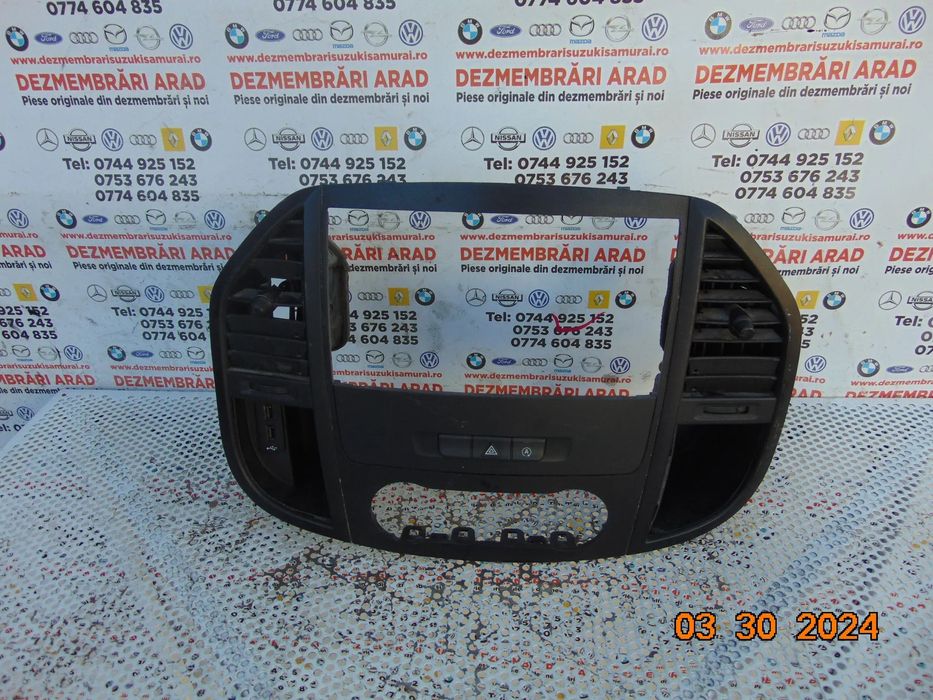Grila navigatie Mercedes vito w447 v class viano grile aer caldura grila centrala