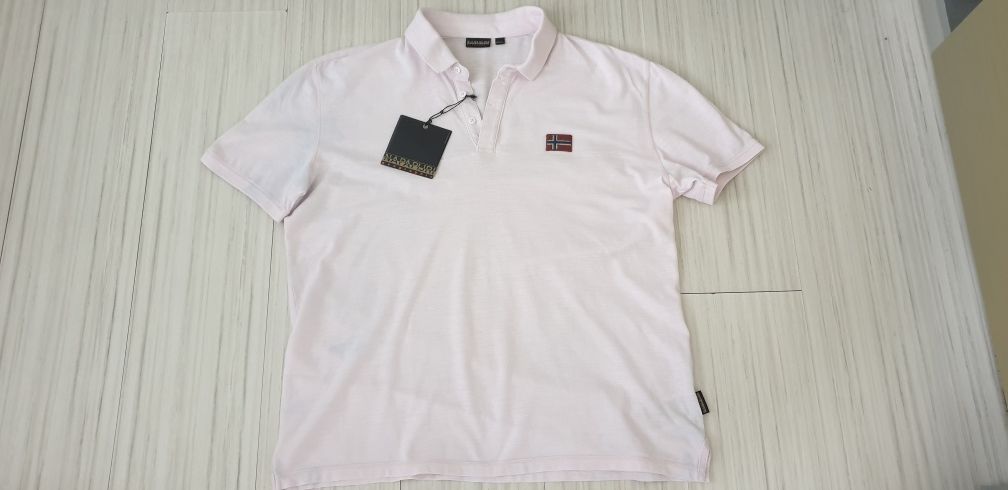 Napapijri Pique Cotton Regular Fit / XL НОВО! ОРИГИНАЛ! Мъжка Тениска!