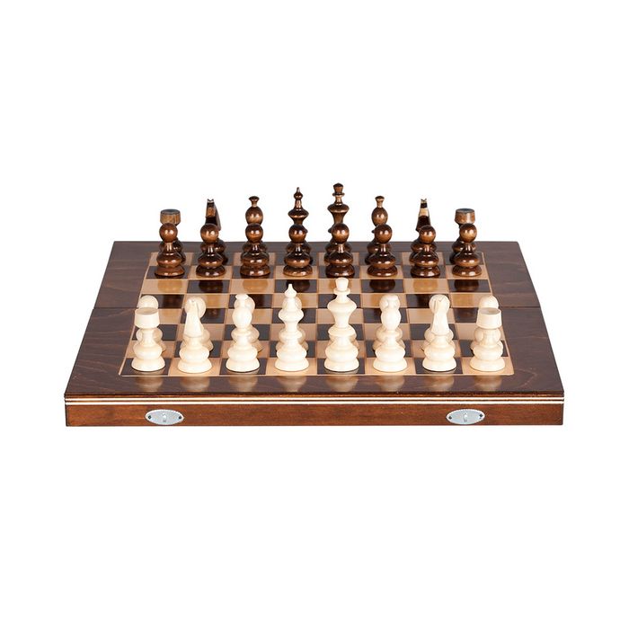 Joc de sah si table lemn Medias original 38x38 cm nou sigilat