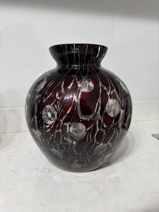 Set sticlă, scrumieră, vază, bombonieră