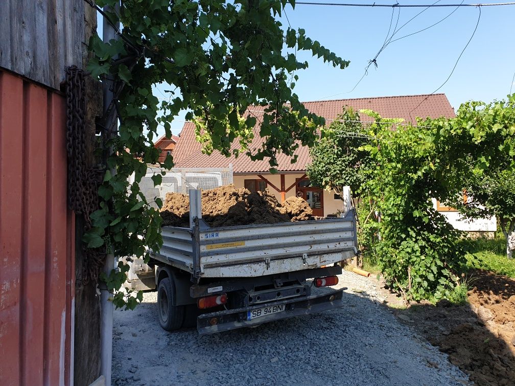 Nisip sort pamant negru pietris piatra concasata moloz