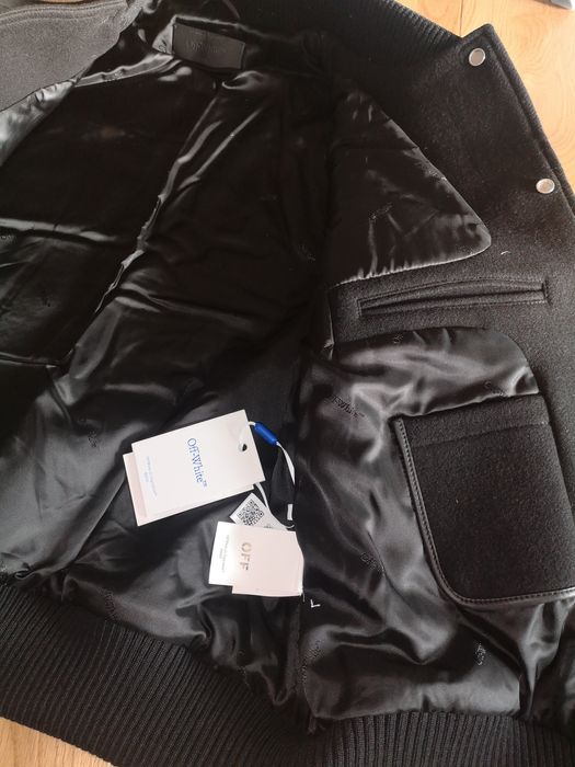 Jachetă Off-White Dices Lea originala măsură L-XL