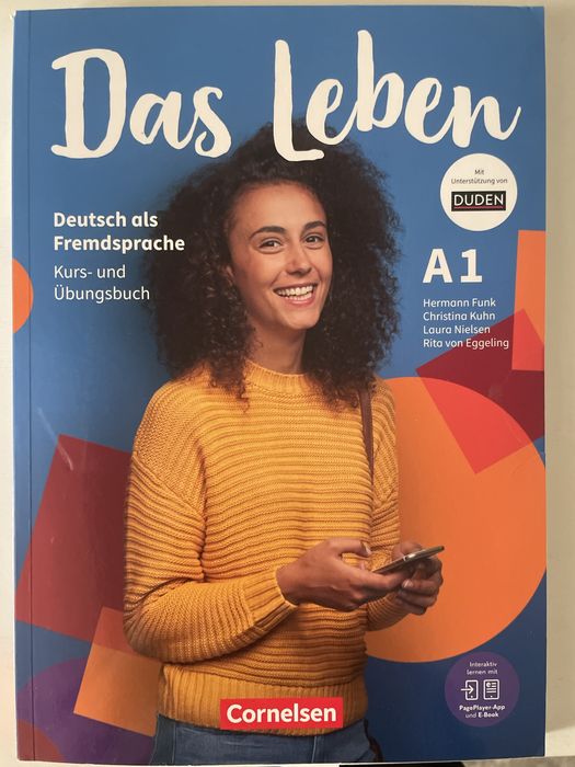 Книга для изучения немецкого „Das Leben“ Cornelsen A1 Kurs/Übungsbuch