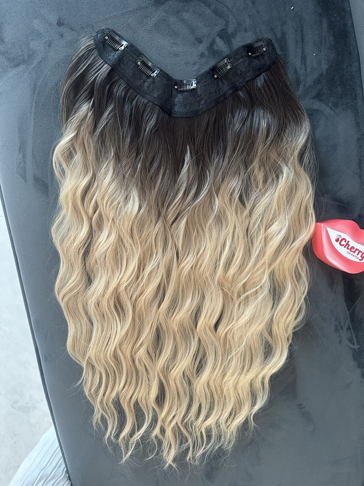 Extensii / tresa V-shape blonde