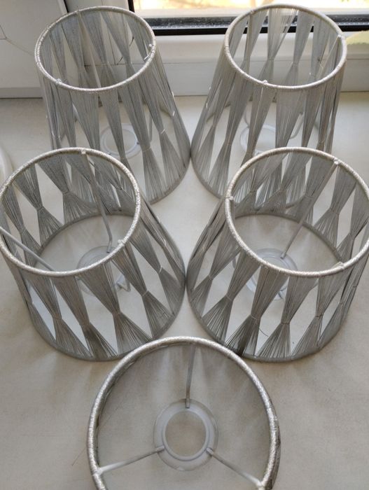 Плафоны серебристые  .