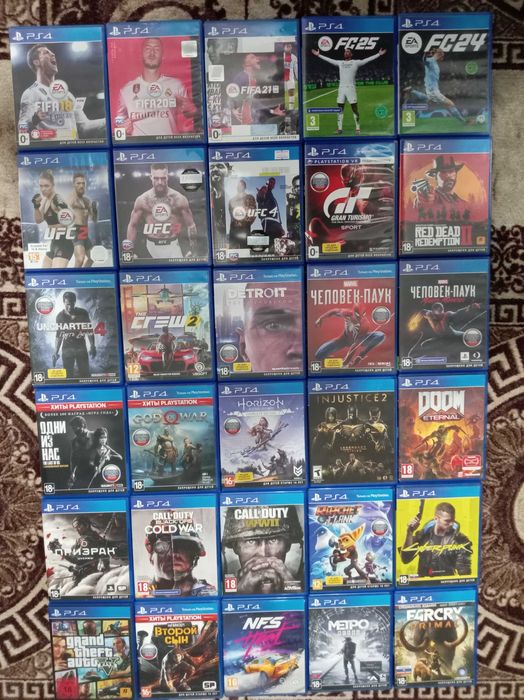 Продам диски PlayStation 4