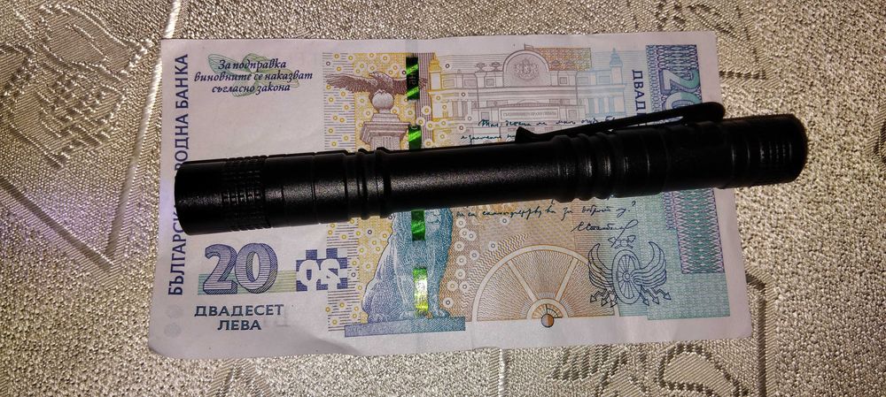 UV фенерче с щипка за писалка детектор за фалшиви банкноти UV лампа