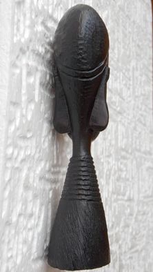 statueta unicat sculptura abanos arta africana de colectie antichitati