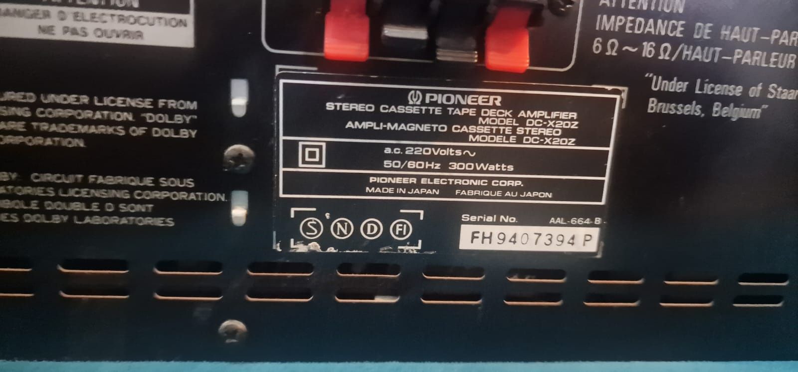 Vând linie audio Pioneer DC-X10Z completă!