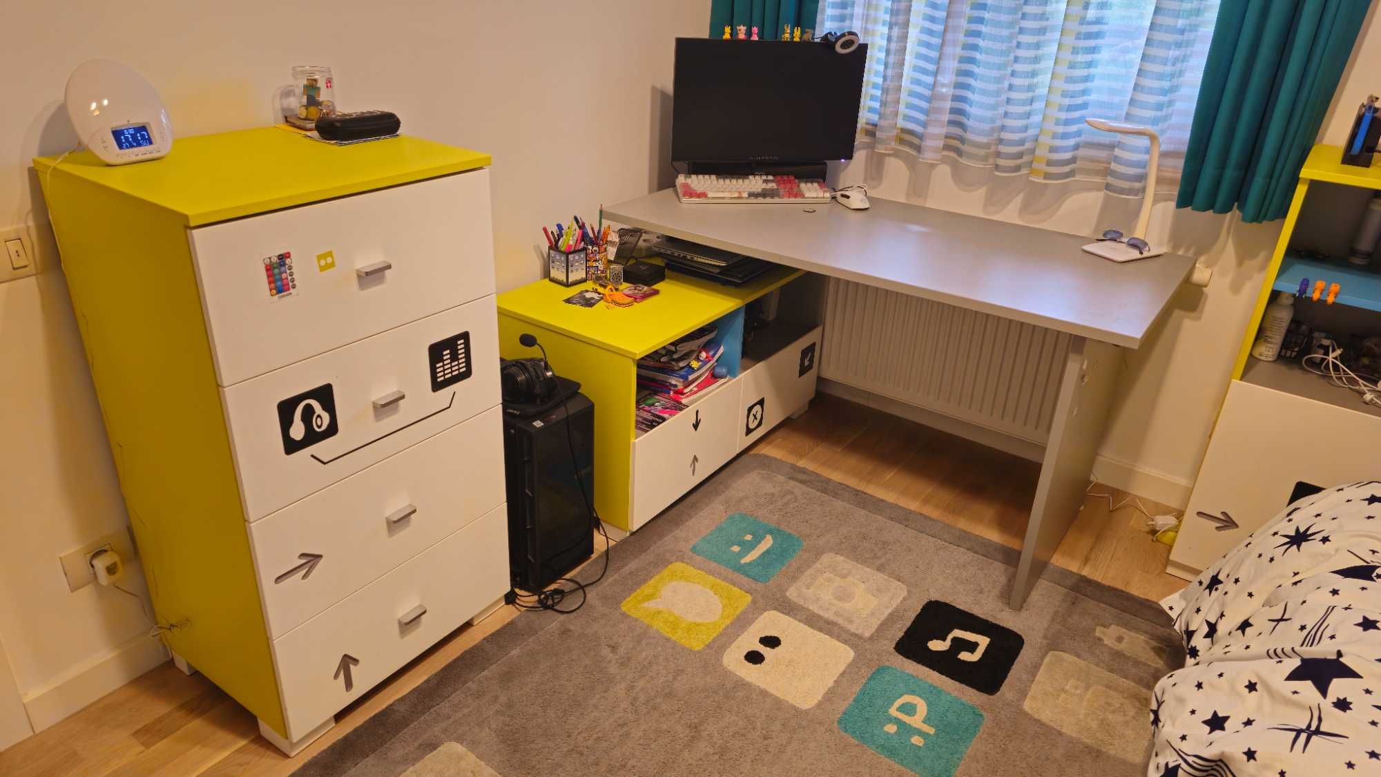 Ansamblu mobilier copii lux, Mobexpert (LOL), fețe MDF gravate 3D