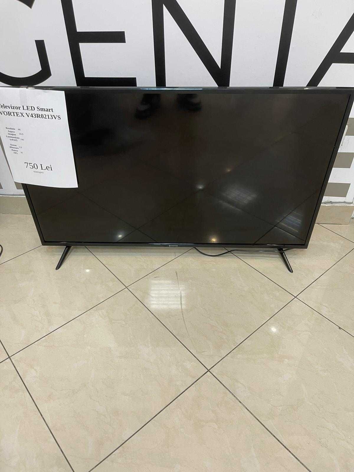 (Ag43) Televizor LED Smart Vortex 4K V43R0213VS- B3435 -2 Ani Garantie